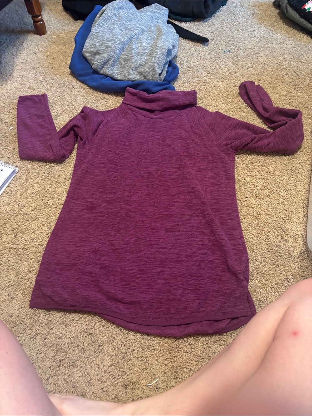 Tek Gear Plum Turtleneck Pullover